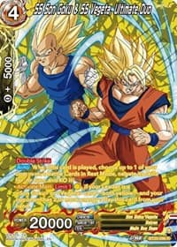 SS Son Goku & SS Vegeta, Ultimate Duo (Silver Foil) - Power Absorbed - Dragon Ball Super: Masters card