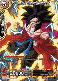 SS4 Son Goku, Otherworldly Infiltrator (Silver Foil) - Power Absorbed - Dragon Ball Super: Masters card