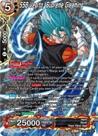 SSB Vegito, Supreme Gleaming (Silver Foil) - Power Absorbed - Dragon Ball Super: Masters card