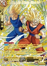 SS Son Goku & SS Vegeta, Ultimate Duo (Gold-Stamped) - Power Absorbed - Dragon Ball Super: Masters card