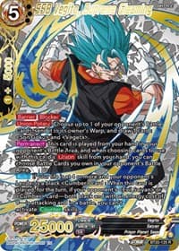 SSB Vegito, Supreme Gleaming (Gold-Stamped) - Power Absorbed - Dragon Ball Super: Masters card
