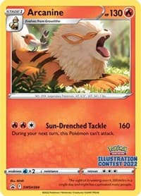 Arcanine (Illustration Contest 2022) - SWSH: Sword & Shield Promo Cards - Pokemon card