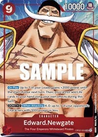 Edward.Newgate (004) (Alternate Art) - Paramount War - One Piece Card Game card
