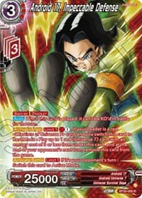 Android 17, Impeccable Defense (Silver Foil) - Power Absorbed - Dragon Ball Super: Masters card