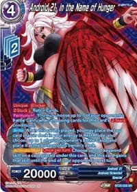 Android 21, in the Name of Hunger (Silver Foil) - Power Absorbed - Dragon Ball Super: Masters card