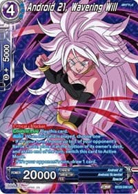Android 21, Wavering Will (Silver Foil) - Power Absorbed - Dragon Ball Super: Masters card