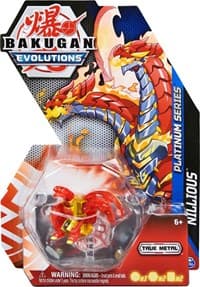Platinum Series Bakugan Single Pack - Pyrus Platinum Nillious - Evolutions - Bakugan TCG card
