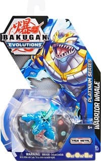 Platinum Series Bakugan Single Pack - Aquos Platinum Warrior Whale - Evolutions - Bakugan TCG card