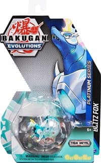 Platinum Series Bakugan Single Pack - Haos Platinum Blitz Fox - Evolutions - Bakugan TCG card
