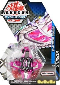 Platinum Series Bakugan Single Pack - Darkus Platinum Stingzer - Evolutions - Bakugan TCG card