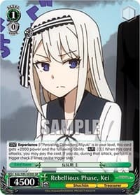 Rebellious Phase, Kei (SR) - Kaguya-Sama: Love is War? - Weiss Schwarz card