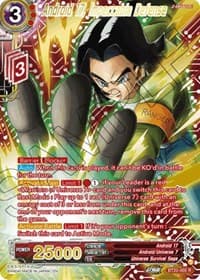 Android 17, Impeccable Defense (Gold-Stamped) - Power Absorbed - Dragon Ball Super: Masters card