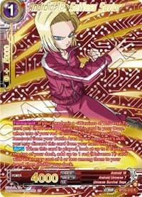 Android 18, Selfless Savior (Gold-Stamped) - Power Absorbed - Dragon Ball Super: Masters card