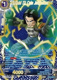 Android 17, Calm Judgement (Gold-Stamped) - Power Absorbed - Dragon Ball Super: Masters card