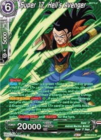 Super 17, Hell's Avenger (Silver Foil) - Power Absorbed - Dragon Ball Super: Masters card