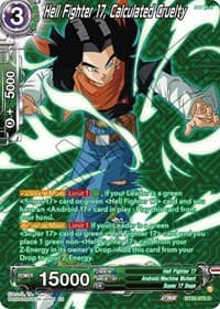 Hell Fighter 17, Calculated Cruelty (Silver Foil) - Power Absorbed - Dragon Ball Super: Masters card
