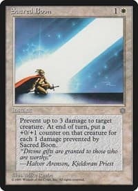 Sacred Boon - Ice Age - Magic: The Gathering card