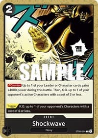 Shockwave - ST-06: Starter Deck 6 Absolute Justice - One Piece Card Game card