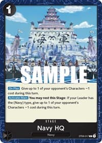 Navy HQ - ST-06: Starter Deck 6 Absolute Justice - One Piece Card Game card