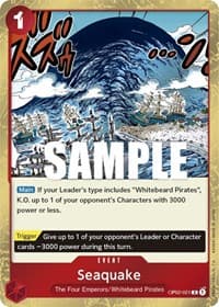 Seaquake - Paramount War - One Piece Card Game card
