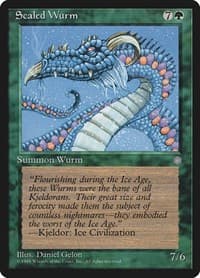 Scaled Wurm - Ice Age - Magic: The Gathering card