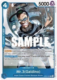Mr.3 (Galdino) - Paramount War - One Piece Card Game card