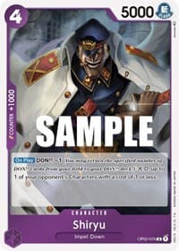 Shiryu - Paramount War - One Piece Card Game card