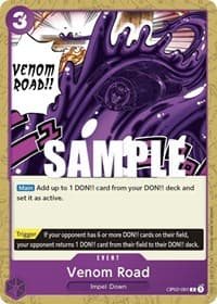 Venom Road - Paramount War - One Piece Card Game card