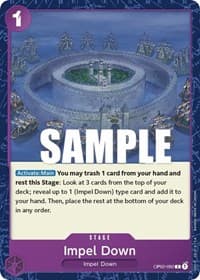 Impel Down - Paramount War - One Piece Card Game card