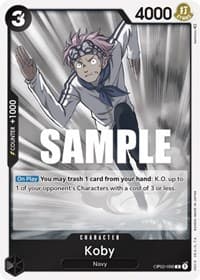 Koby - Paramount War - One Piece Card Game card