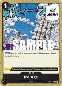 Ice Age - Paramount War - One Piece Card Game card