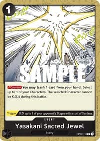 Yasakani Sacred Jewel - Paramount War - One Piece Card Game card