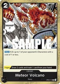 Meteor Volcano - Paramount War - One Piece Card Game card