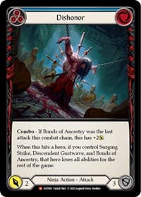 Dishonor - Outsiders - Flesh and Blood TCG card