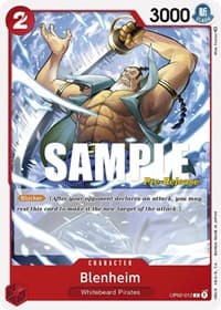 Blenheim - Paramount War Pre-Release Cards - One Piece Card Game card