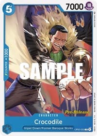 Crocodile - Paramount War Pre-Release Cards - One Piece Card Game card