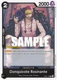 Donquixote Rosinante - Paramount War Pre-Release Cards - One Piece Card Game card