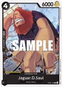 Jaguar.D.Saul - Paramount War Pre-Release Cards - One Piece Card Game card