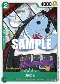 Jinbe - Paramount War Pre-Release Cards - One Piece Card Game card