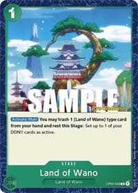 Land of Wano - Paramount War Pre-Release Cards - One Piece Card Game card