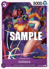 Solitaire - Paramount War Pre-Release Cards - One Piece Card Game card