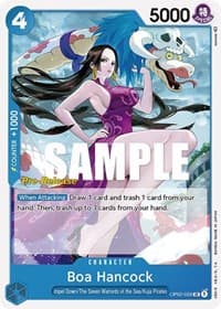 Boa Hancock - Paramount War Pre-Release Cards - One Piece Card Game card