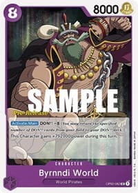 Byrnndi World - Paramount War Pre-Release Cards - One Piece Card Game card