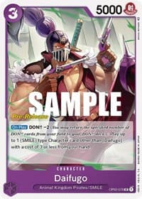 Daifugo - Paramount War Pre-Release Cards - One Piece Card Game card