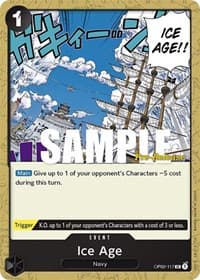 Ice Age - Paramount War Pre-Release Cards - One Piece Card Game card