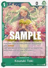 Kouzuki Toki - Paramount War Pre-Release Cards - One Piece Card Game card