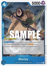 Morley - Paramount War Pre-Release Cards - One Piece Card Game card