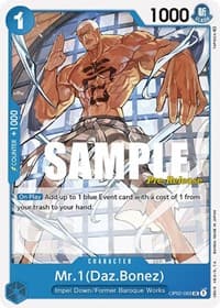 Mr.1 (Daz.Bonez) - Paramount War Pre-Release Cards - One Piece Card Game card