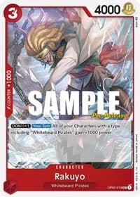 Rakuyo - Paramount War Pre-Release Cards - One Piece Card Game card