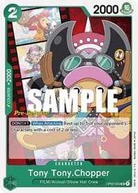 Tony Tony.Chopper - Paramount War Pre-Release Cards - One Piece Card Game card